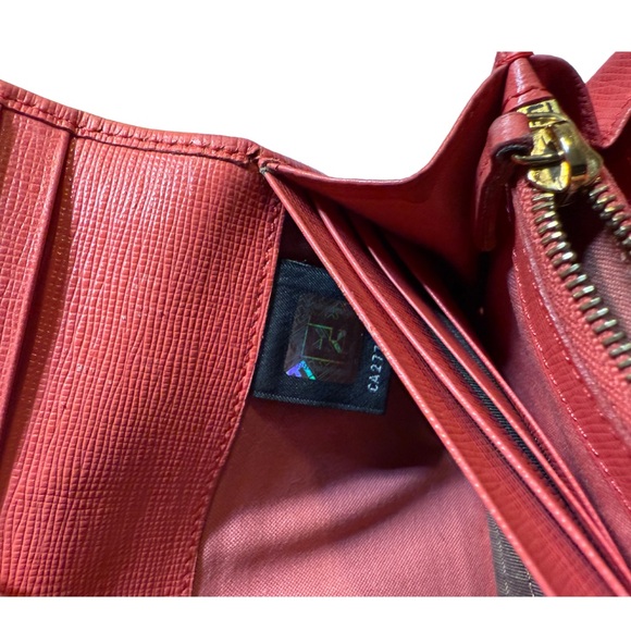 Fendi Vitello Elite Pink Continental Wallet Authentic Preloved - Picture 5 of 10